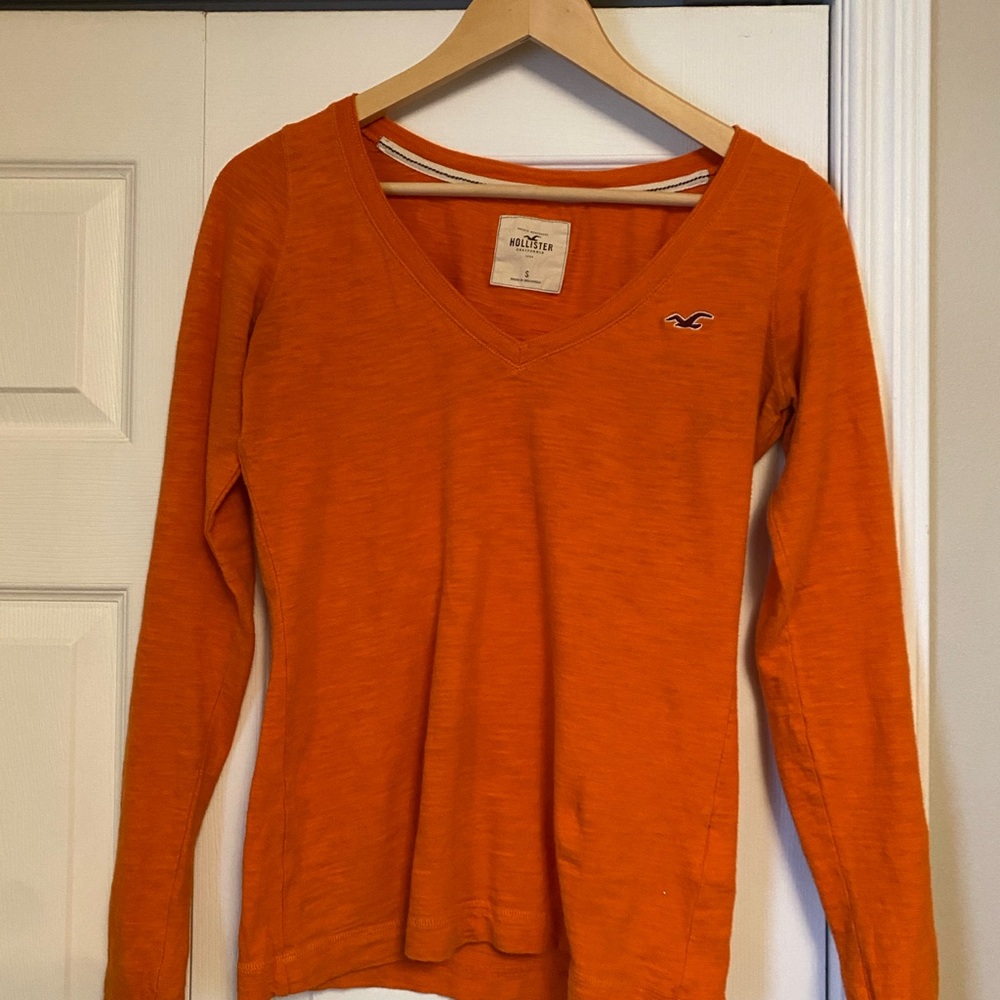 Y2K Hollister Orange Long Sleeve Tee